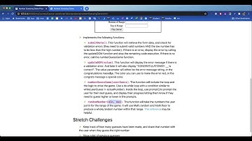 JavaScript Random Number Guess Game Demo