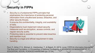 The Fair Information Practice Principles – FIPPs Profile