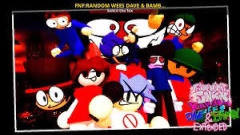 "Three-Dimensional-Wandering" and "Rage-Road-down" FNF DAVE AND BAMBI RANDOM WEES MOD