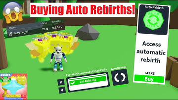 I BOUGHT AUTO REBIRTHS IN CLICKING SIMULATOR 2.0! || Roblox