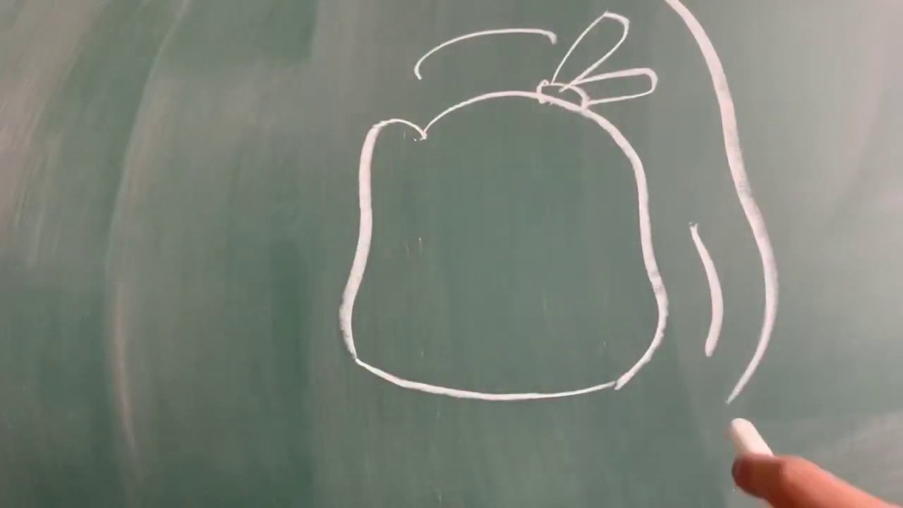 かんたん絵の描き方 鬼滅の刃 竃門禰豆子 黒板イラスト1分asmr Youtube