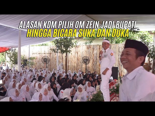 ALASAN KANG DEDI MULYADI PILIH OM ZEIN JADI BUPATI HINGGA BICARA SUKA DAN DUKA class=