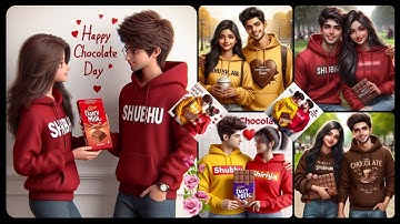 Happy Chocolate 🍫 Day 3D Ai Bing Image | Trending Wings Name Editing | Bing Image Creater Ai