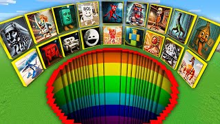 What Inside This Rainbow Biggest Pit With Anomaly Brainrot In Minecraft ?