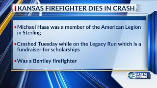 Kansas volunteer firefighter, EMT killed in crash on American Legion motorcycle ride