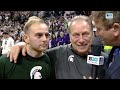 'I'm so thankful' — Steven Izzo embraces his dad Tom Izzo on Michigan State Senior Night