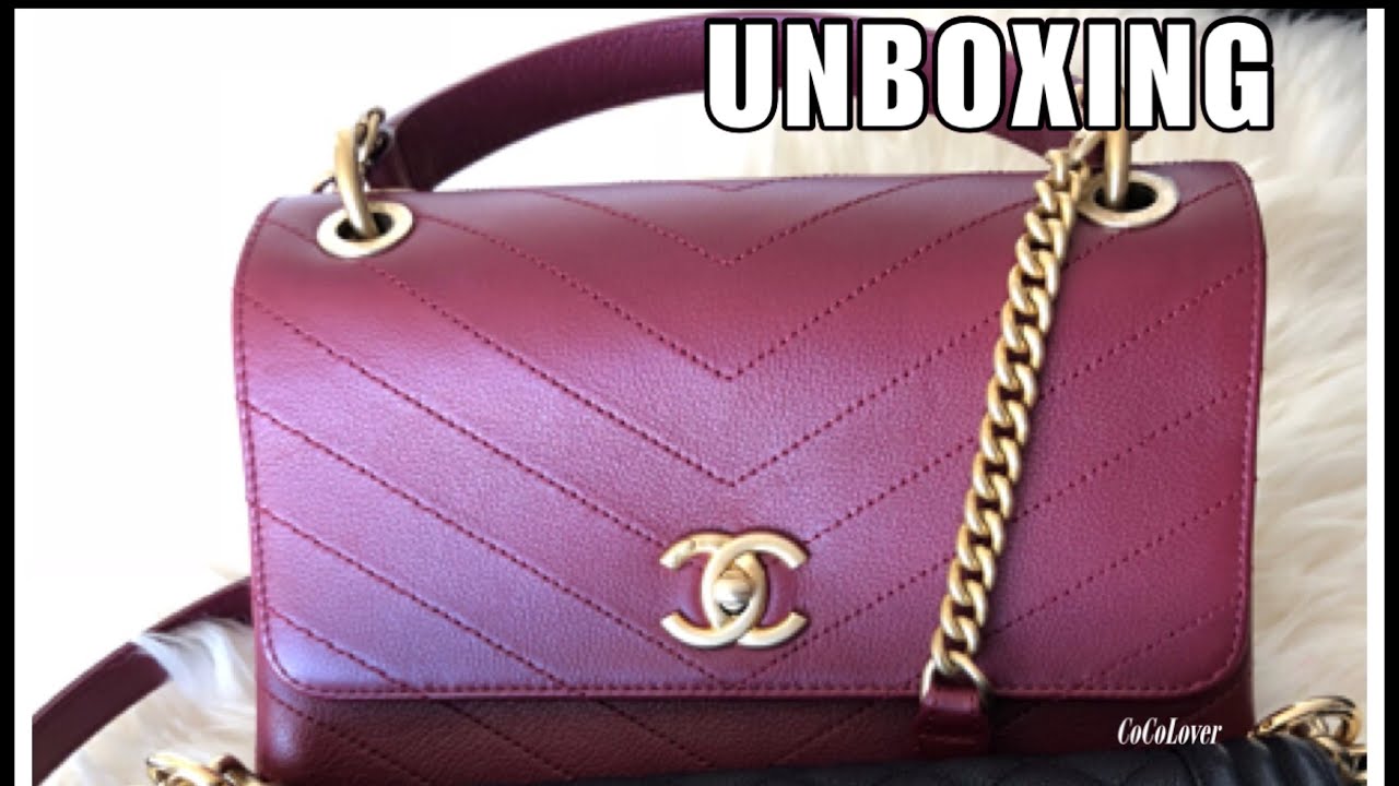 CHANEL BAG WITH HANDLE | MARRON | 