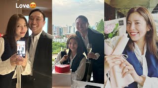Son Dam Bi Celebrates 1st Wedding Anniversary with her Husband at the Same Place They Got Married