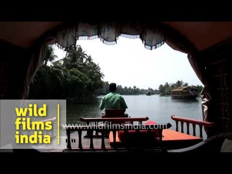 Houseboat sail gently