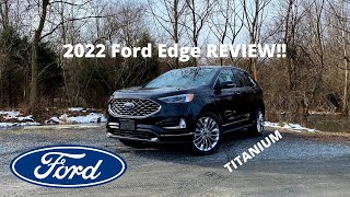 2022 Ford Edge Titanium  REVIEW and POV DRIVE! BEST Midsize SUV For The MONEY??