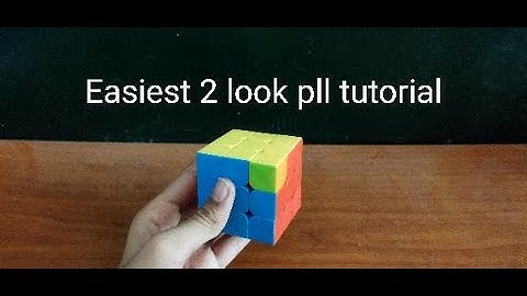 Easy 2-Look PLL tutorial for beginners (CFOP)
