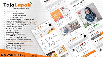 TAJALAPAK Marketplace PRO – Multi Seller Multi Buyer + Reseller System