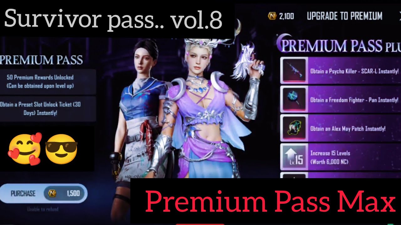 Survivor Pass vol.8 +  Premium Pass Max 😳