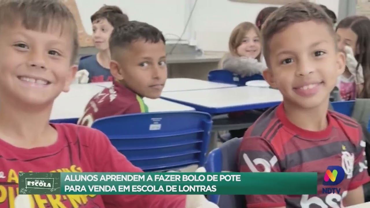 BG na Escola: alunos aprendem a fazer bolo de pote para venda em escola de Lontras