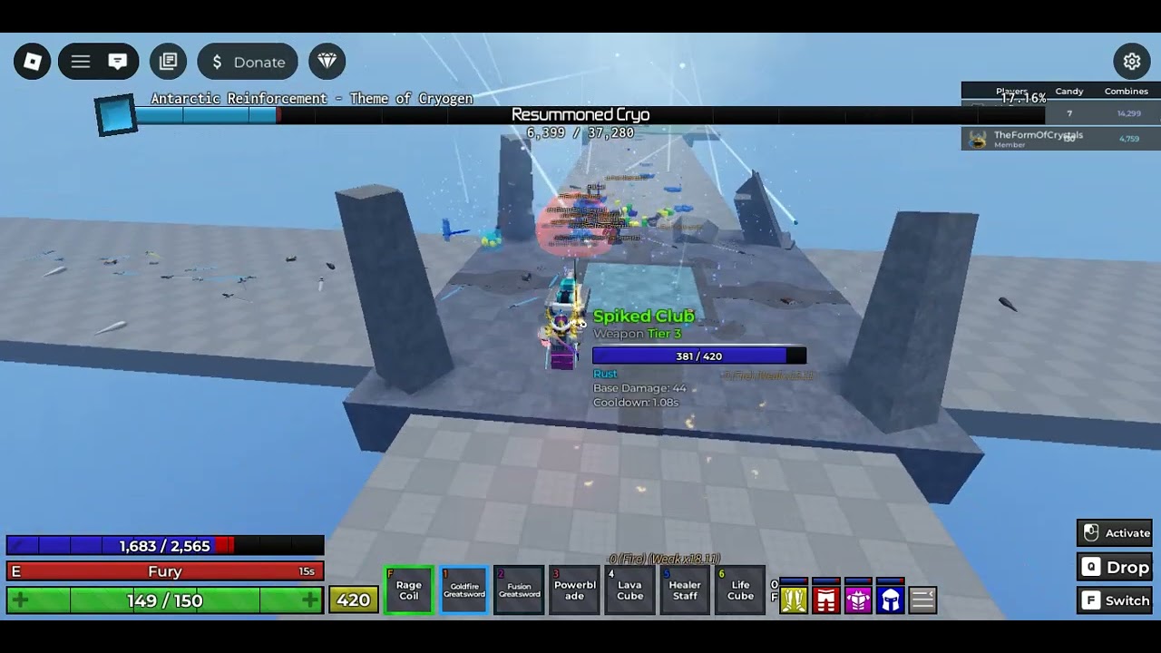 FIRST TIME FIGHTING WITH RESSUMONED CRYO (yay)