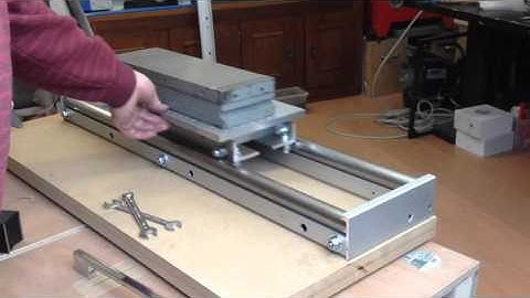 Surface grinder build - Little progress in the sliding table