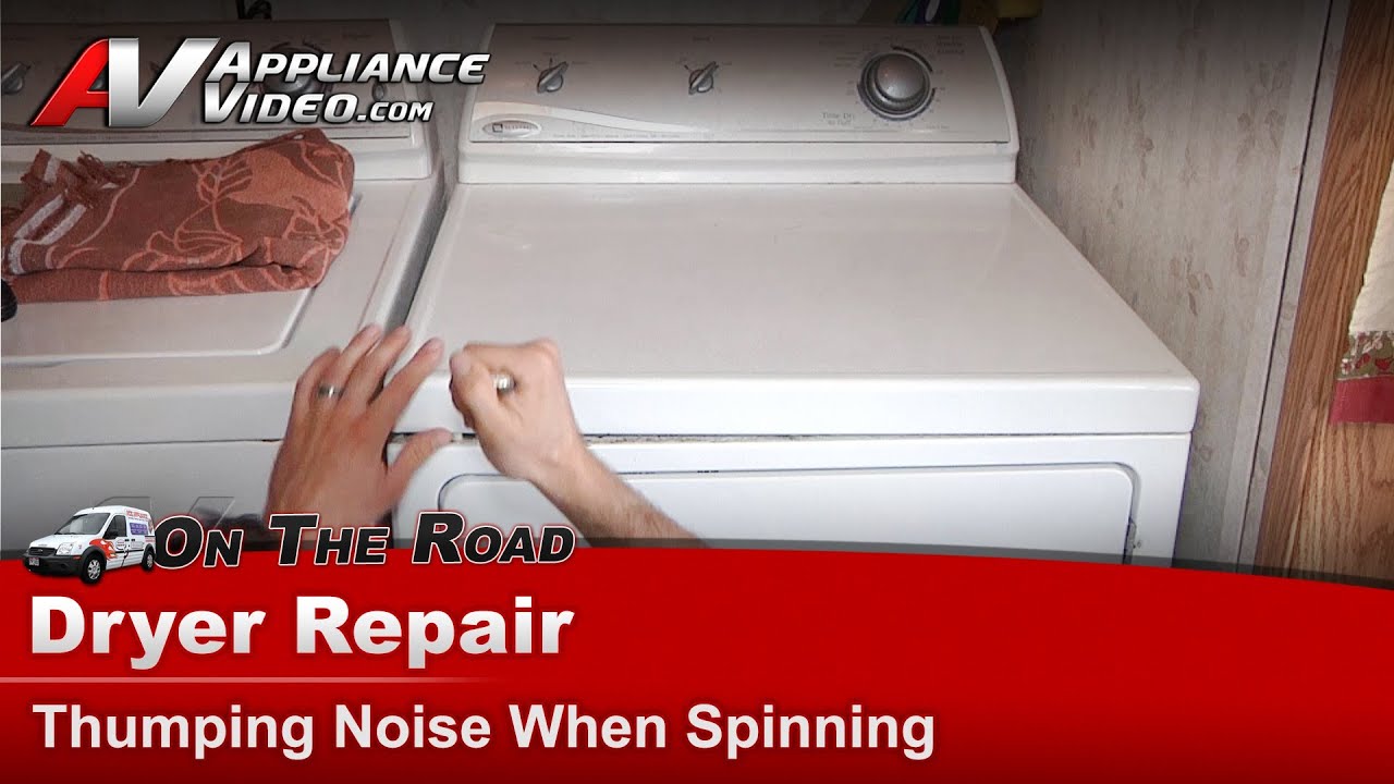 Maytag Dryer Repair - Thumping noise when spinning - ALE230RAW - YouTube