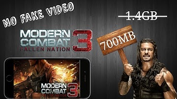 [700MB] DOWNLOAD MODERN COMBAT 3 IN ANDROID | GAMEPLAY PROOF | FREE