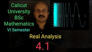 Real Analysis 4.1
