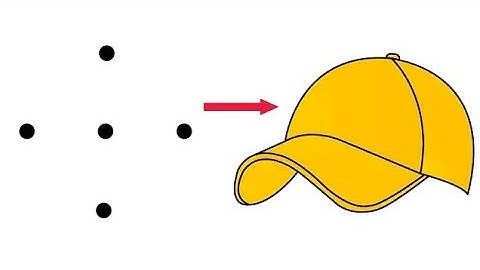 How to Draw a Cap Using 5 Dots | Easy Drawing Trick for Beginners