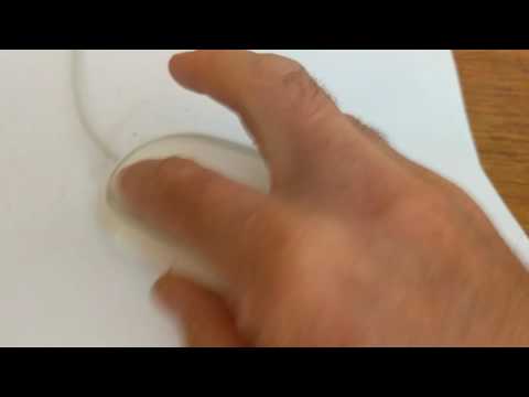 Cleaning a stuck scroll wheel on an Apple Mighty Mouse