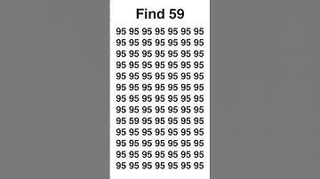 Can You Spot the Hidden 59? Only 1% Can Do It in 5 Seconds! 🔍👀