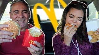 McDonalds Mukbang w/ My Dad | Steph Pappas