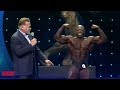 Arnold asks Classic Physique winner to hit a Vacuum pose...