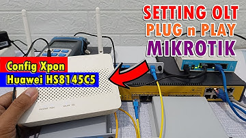 Konfigurasi OLT Tanpa VLAN Langsung Pasang Mikrotik Tanpa Reset