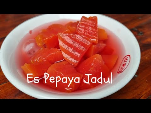 Cara Buat Es Pepaya Beku