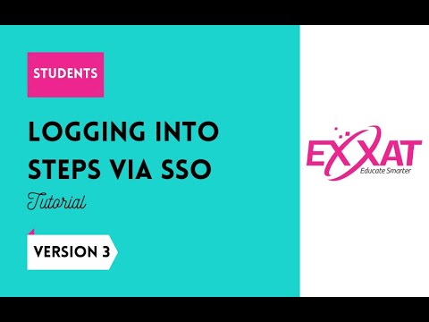 Logging into STEPS via SSO for Students STEPS V3