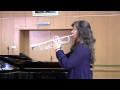 Lora Georgieva trumpet  Alexander Goedicke  Concert etude op.49