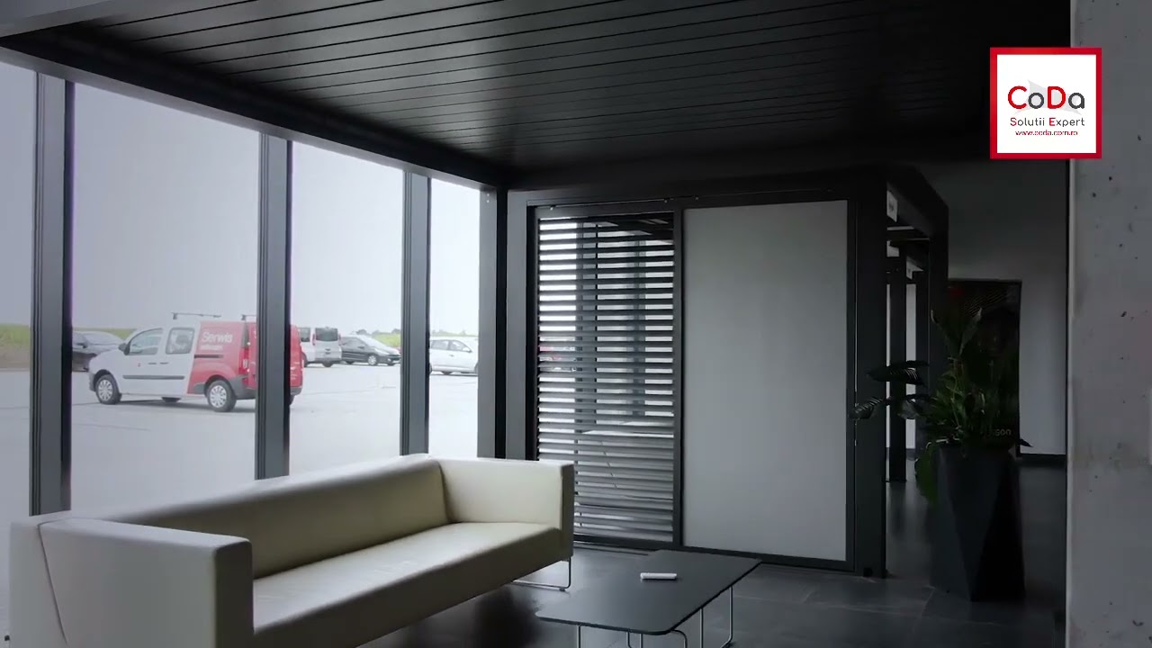 Pergola Bioclimatica cu actionare electrica și control din telefon.