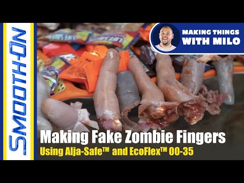 Making Silicone Severed Zombie Fingers Using Alja-Safe and Ecoflex