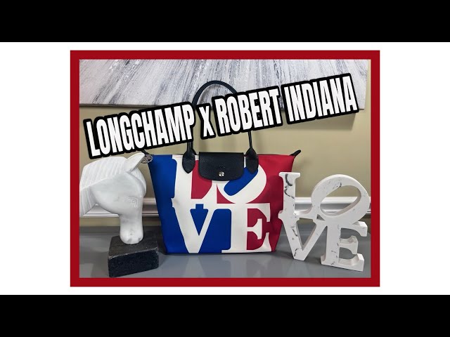 The Longchamp Le Pliage gets a colourful facelift with the iconic works of  Robert Indiana