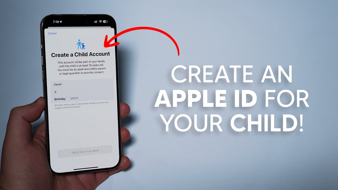 How To Create An Apple ID For Your Child YouTube How To Create An Apple ID For Your Child YouTube