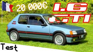 "Test" J'ai compris pourquoi tout le monde l'aime 🥰 "Peugeot 205 GTI 1.6 115 de 1990"