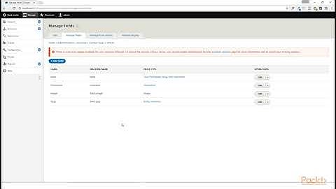 1  Content Types in Drupal 8