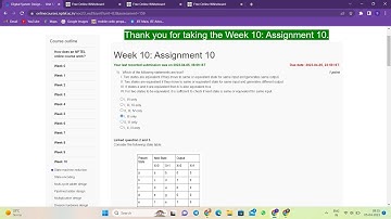 Digital System Design Week 10  Nptel Assignment solution #nptel2023 #dsd#nptelsolution#iit#like