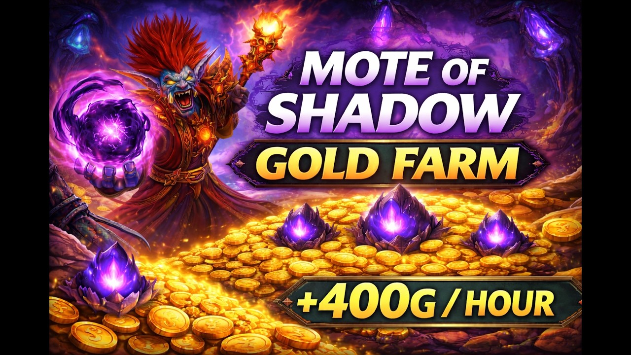 Mote of Shadow Gold Farm (+400g/hour) | WoW TBC Classic