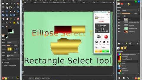 Part 2 of Tutorial about Learning the Ellipse & Rectangle Tools in Gimp