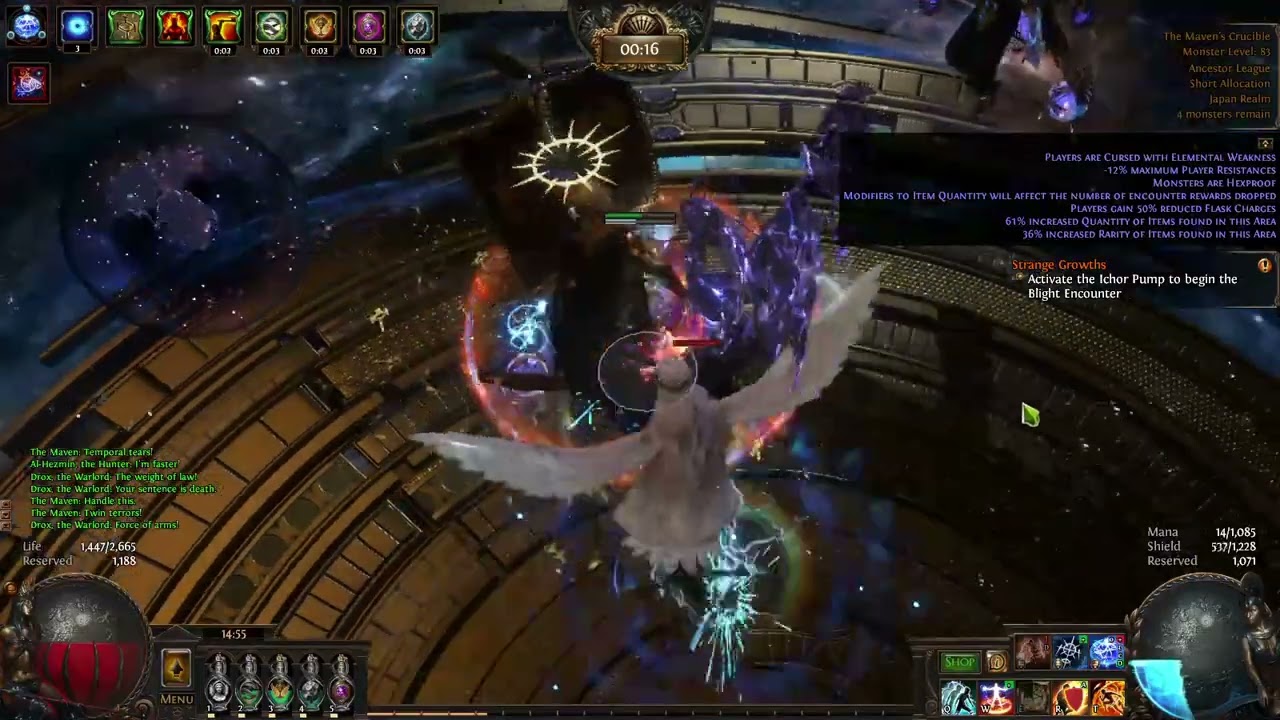 【PoE 3.22】9-Unique Storm Brand Inquisitor - Elderslayers