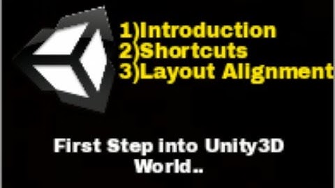 Unity3D Introduction and shortcut keys for Unity_Unity3D Tutorials For Beginners_719| Single Horner