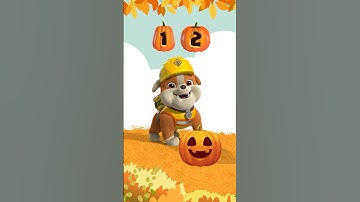 Rubble counts to 10 for a Happy Halloween! 🎃 #shorts