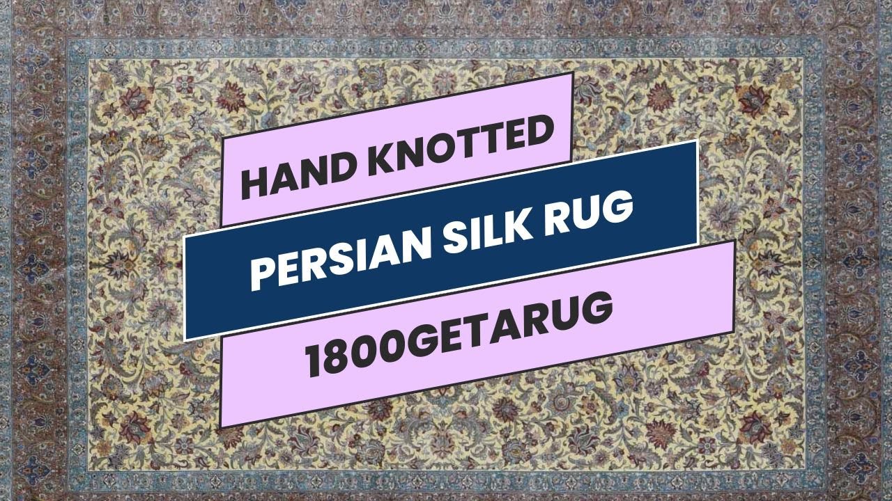 Persian Silk on Silk Hand Knotted Rug