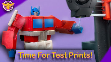 Making a 3D Printed Transformer PT:3- Test Printing and Prototyping