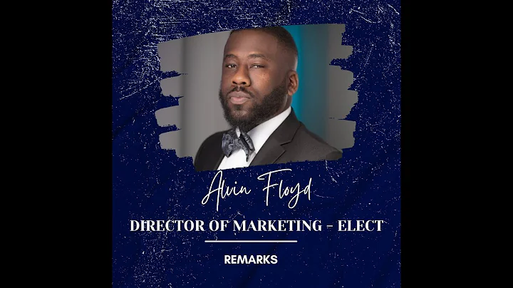Message From Director Of Marketing - Elect, Alvin ...