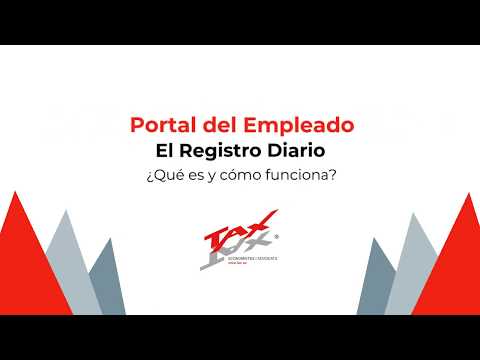 Registro Diario - Módulo del Portal del Empleado TAX