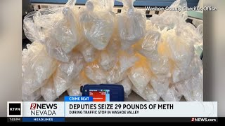 Deputies seize 29 pounds of meth in a traffic stop