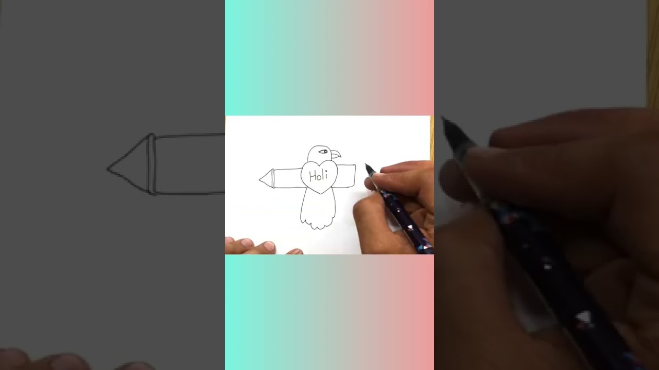 How to Draw Beautiful Happy Holi Festival Drawing step-by-step 2022 